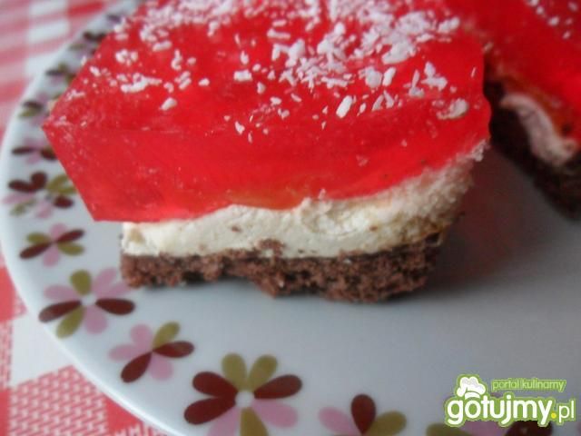 Sernik z galaretką,