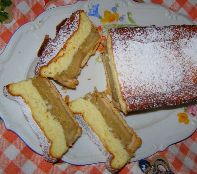 Sernik z jabłkiem Sernik z jabłkiem