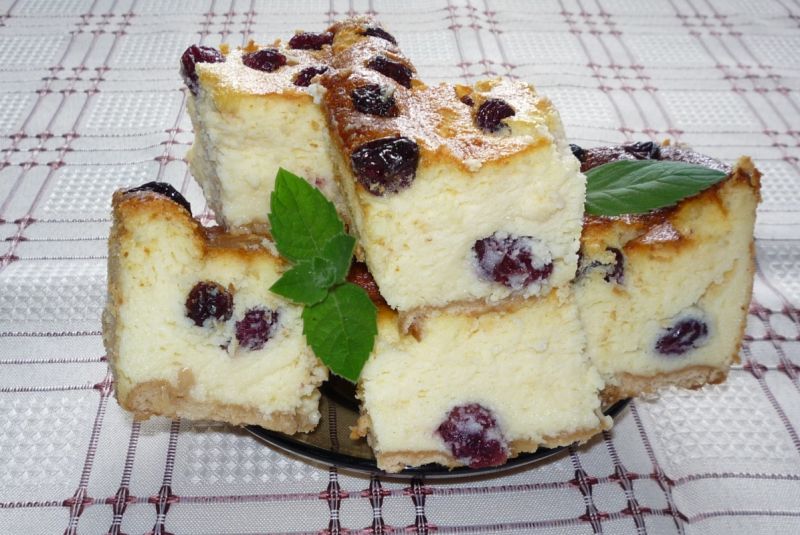 Sernik z kandyzowanymi żurawinami  Sernik z kandyzowanymi żurawinami
