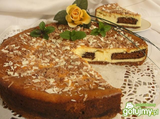 Sernik z kostką piernikową