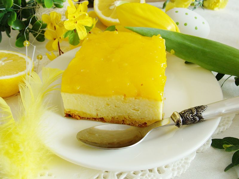 Sernik z lemon curd