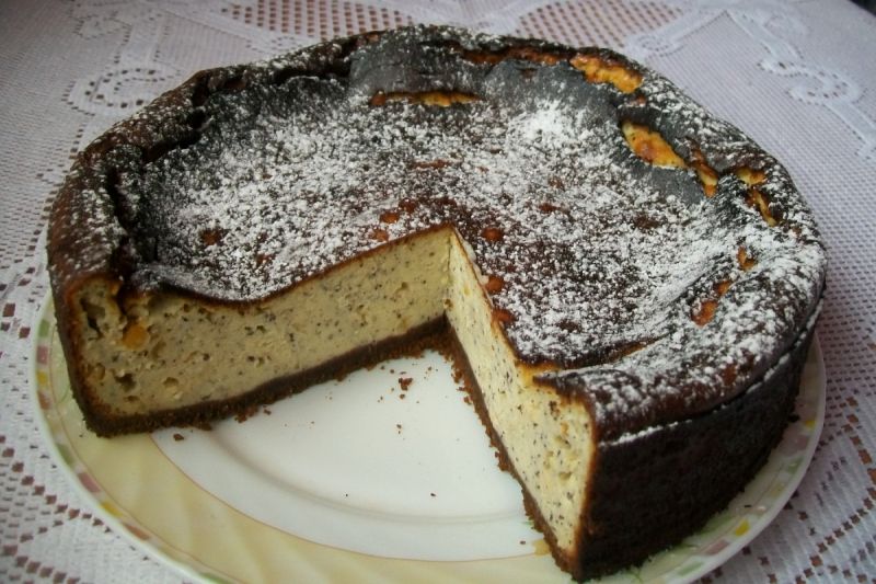 Sernik z makiem z nutką pomarańczy Sernik z makiem z nutką pomarańczy