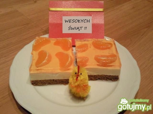 Sernik z mandarynkami i galaretką Sernik z mandarynkami i galaretką