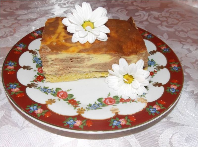 Sernik z masą krówkową Sernik z masą krówkową