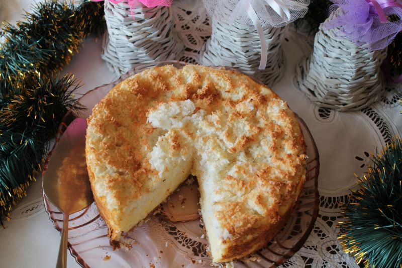 Sernik z mlekiem zagęszczonym