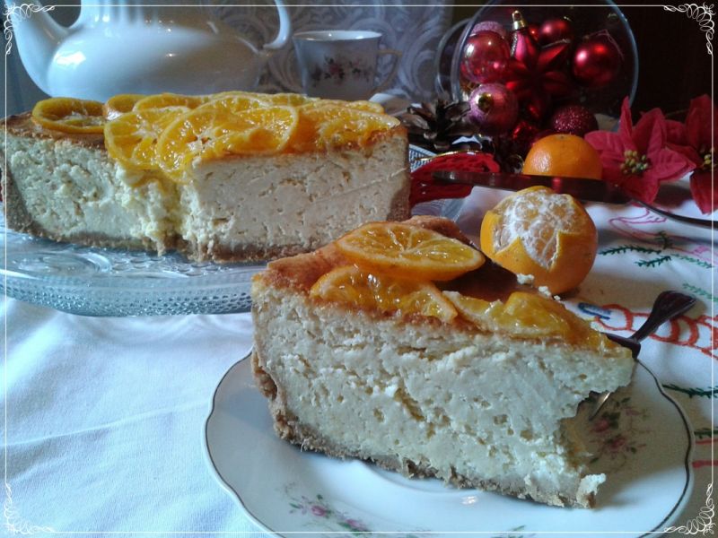 Sernik z nutą mandarynki i piernika Sernik z nutą mandarynki i piernika