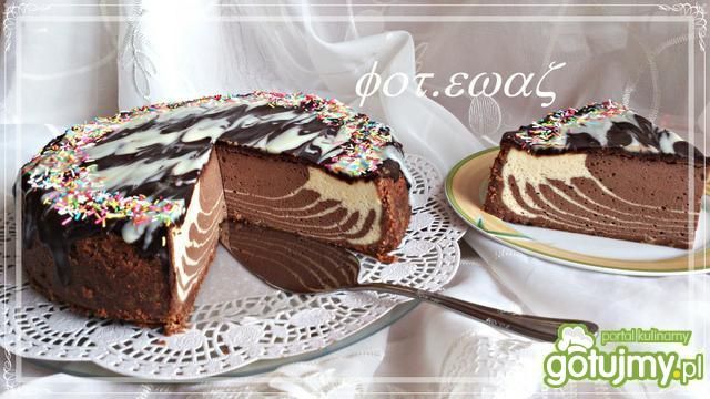 Sernik z polewą według Zewy