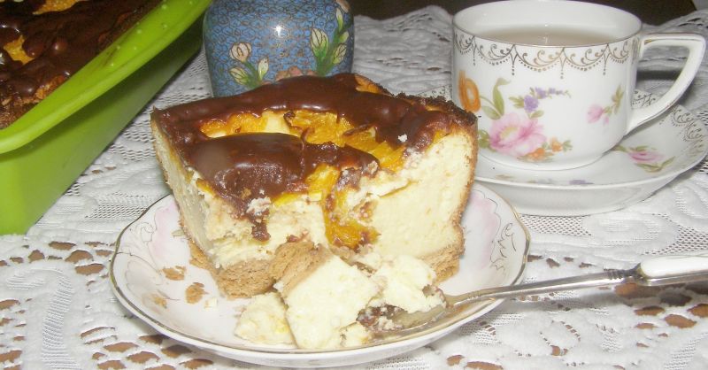 Sernik z pomarańczą na herbatnikach Sernik z pomarańczą na herbatnikach