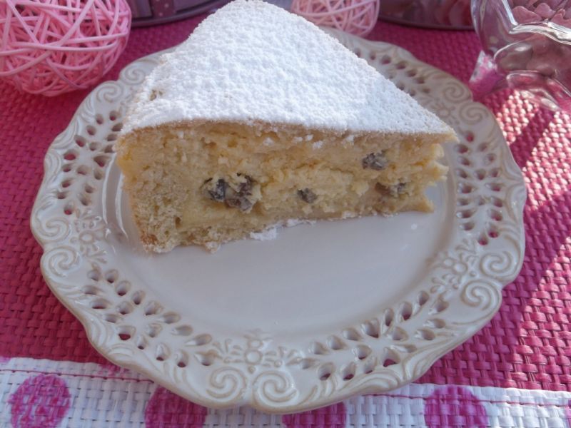 Sernik z rodzynkami w kokosowym cieście Sernik z rodzynkami w kokosowym cieście