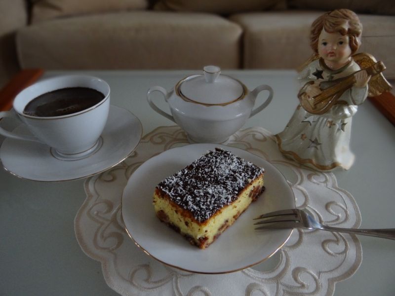 Sernik z rodzynkami wg Megg