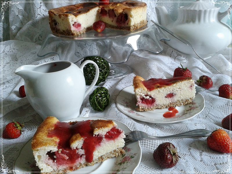 Sernik z truskawkami w wersji light