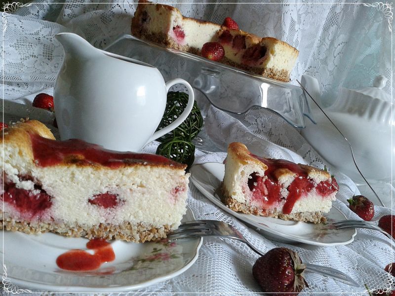 Sernik z truskawkami w wersji light