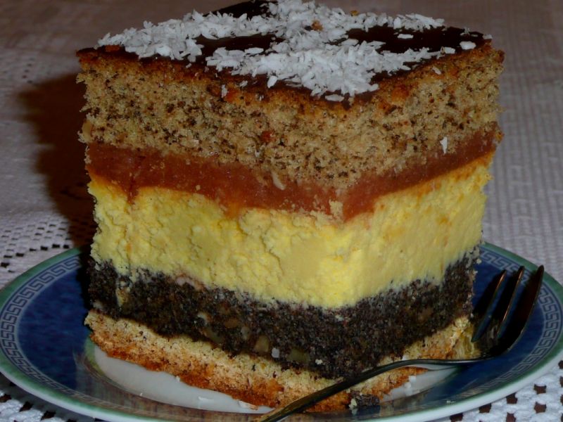 Sernik z trzema smakami