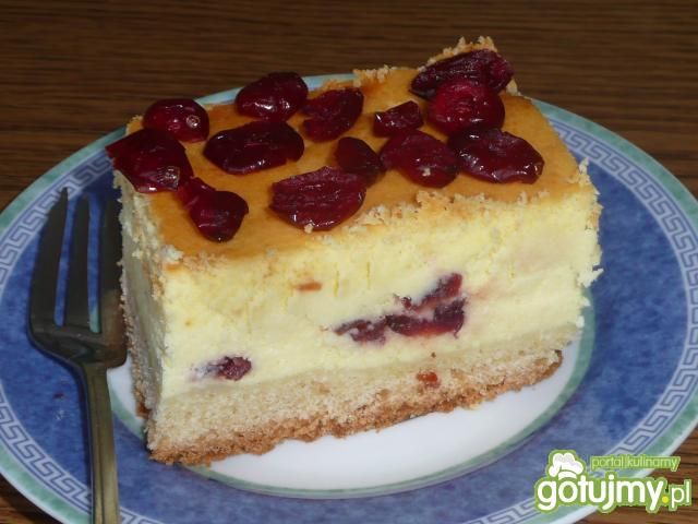 Sernik z żurawiną  Sernik z żurawiną