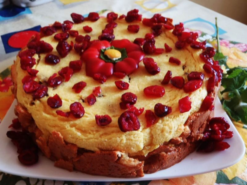 Sernik z żurawiną Moniki Sernik z żurawiną Moniki