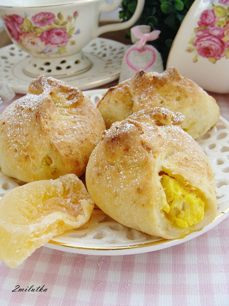 Serowe sakiewki z kantalupą