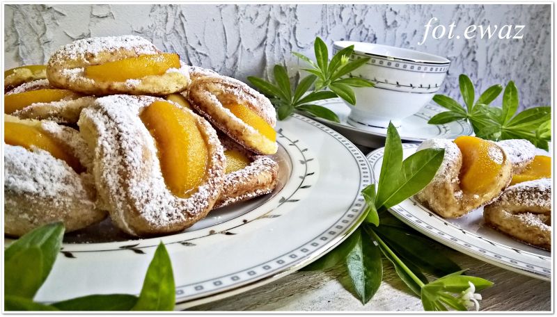 Serowo brzoskwiniowe ciasteczka Serowo brzoskwiniowe ciasteczka