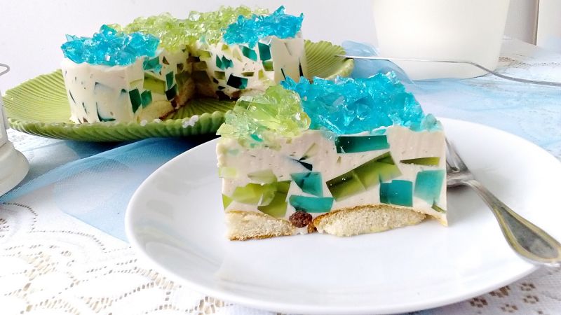 Serowo-herbaciany kryształek bez pieczenia