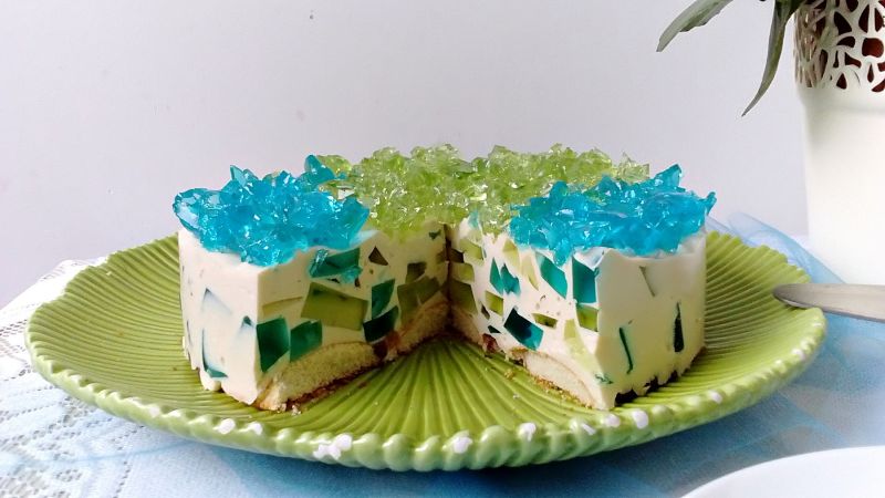 Serowo-herbaciany kryształek bez pieczenia