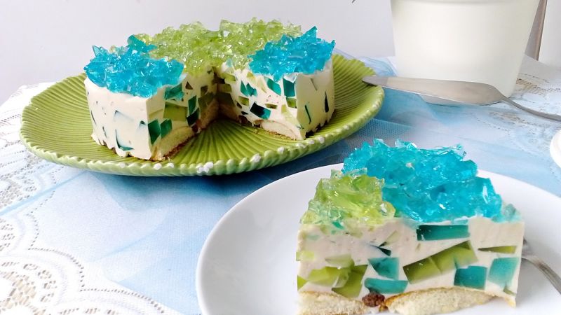 Serowo-herbaciany kryształek bez pieczenia