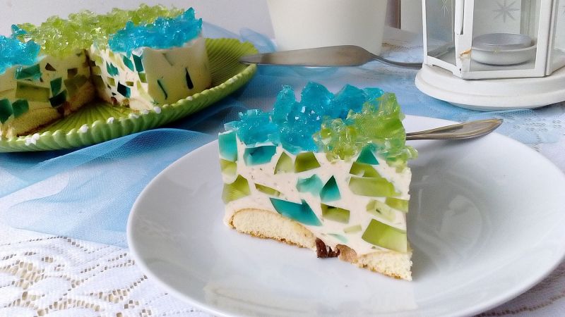 Serowo-herbaciany kryształek bez pieczenia