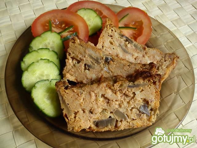 Serowo pieczarkowa pieczeń z piekarnika