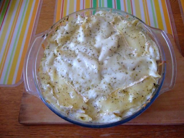 serowy makaron penne ze szpinakiem serowy makaron penne ze szpinakiem