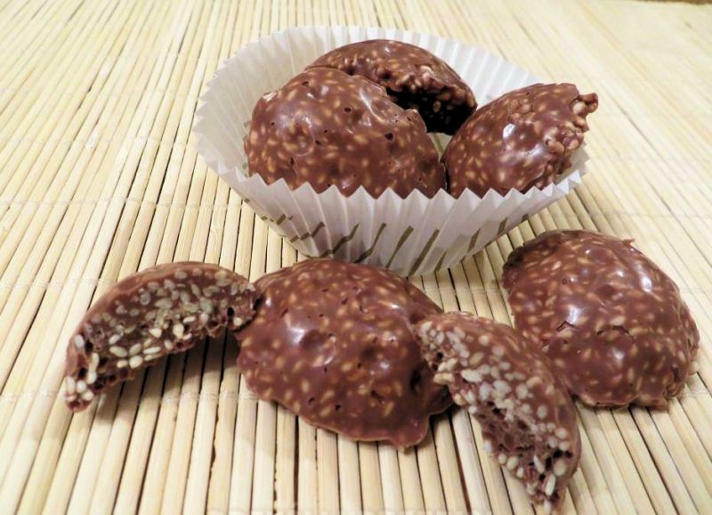Sezamowe czekoladki