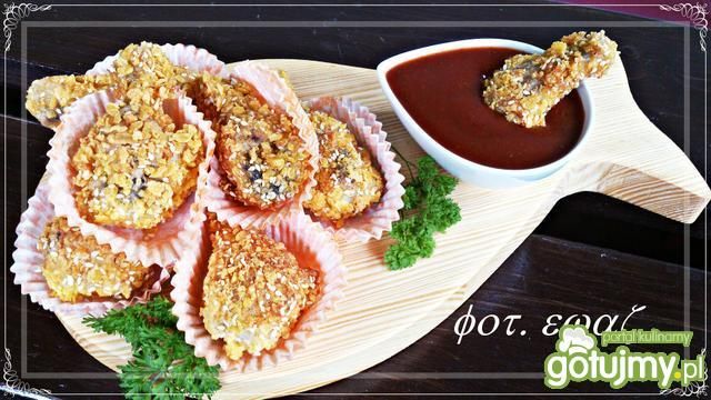 Sezamowo kukurydziane skrzydełka Sezamowo kukurydziane skrzydełka