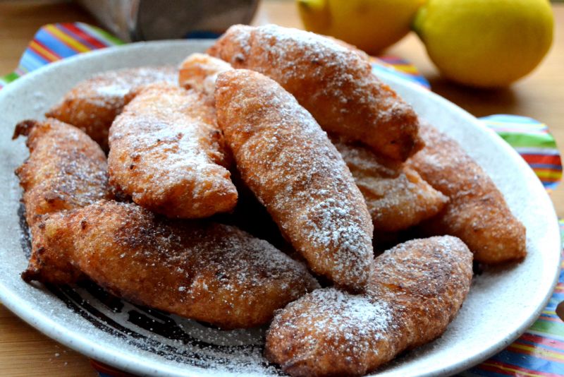 Sfinci di riso czyli włoskie faworki z ryżem  Sfinci di riso czyli włoskie faworki z ryżem