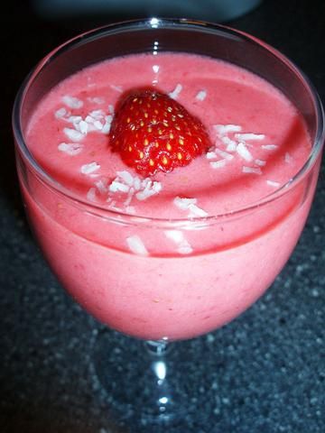 Shake Truskawkowo - Kokosowy