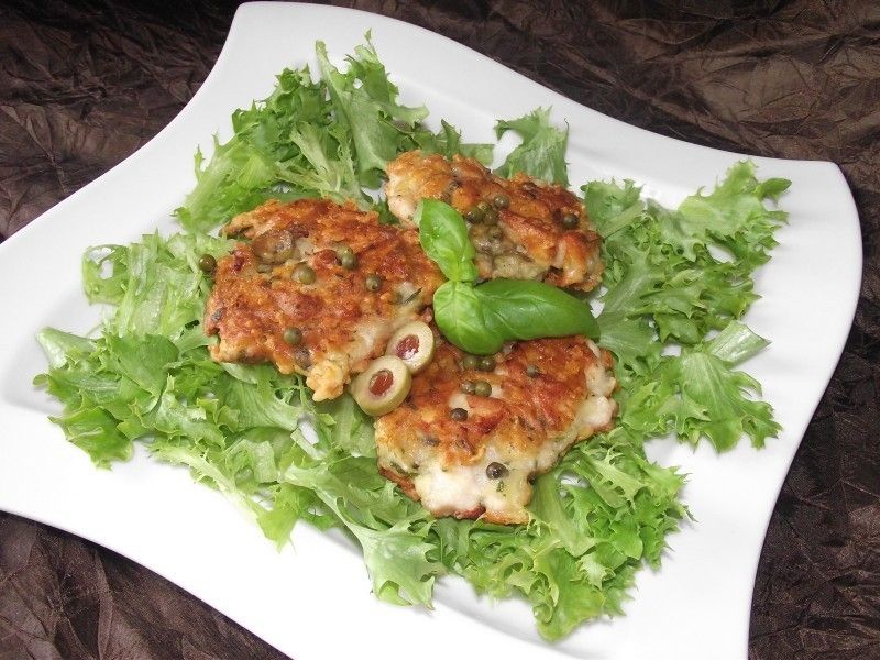 Siekańce z zielonym pieprzem i oliwkami