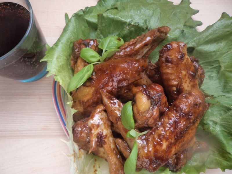 Skrzydełka kurczaka w coca-coli