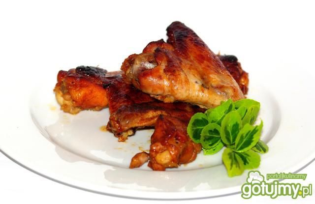 Skrzydełka miodowo-ketchupowe