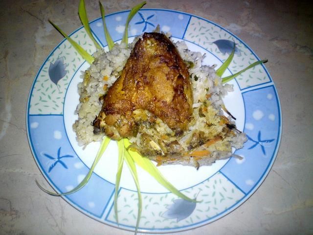 Skrzydełka na ryżowo-warzywnym dywaniku Skrzydełka na ryżowo-warzywnym dywaniku