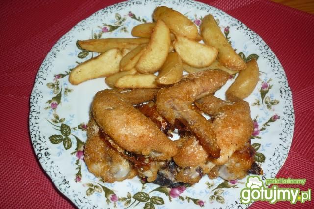 Skrzydełka pieczone w panierce Skrzydełka pieczone w panierce