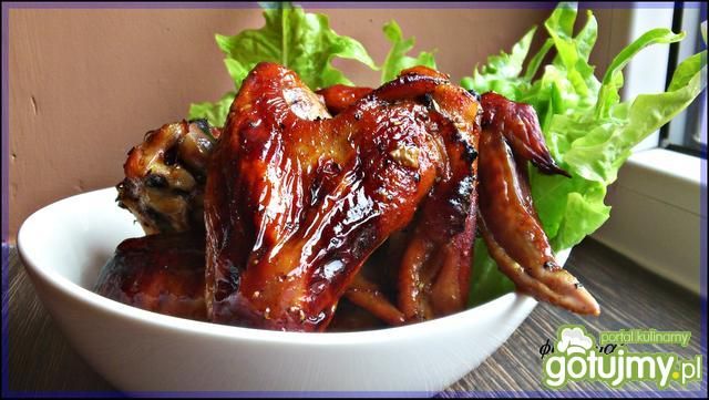 Skrzydełka teryiaki z miodem