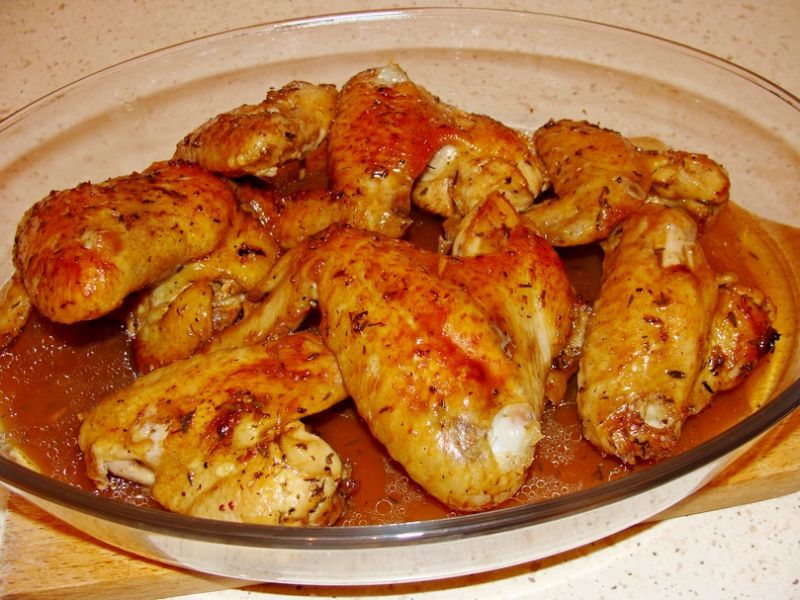 Skrzydełka w marynacie miodowo cytrynowej Skrzydełka w marynacie miodowo cytrynowej