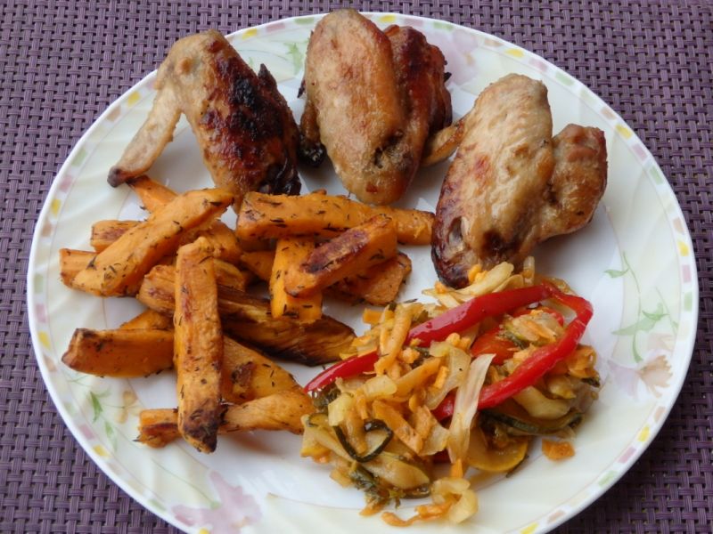 Skrzydełka w marynacie musztardowo-miodowej