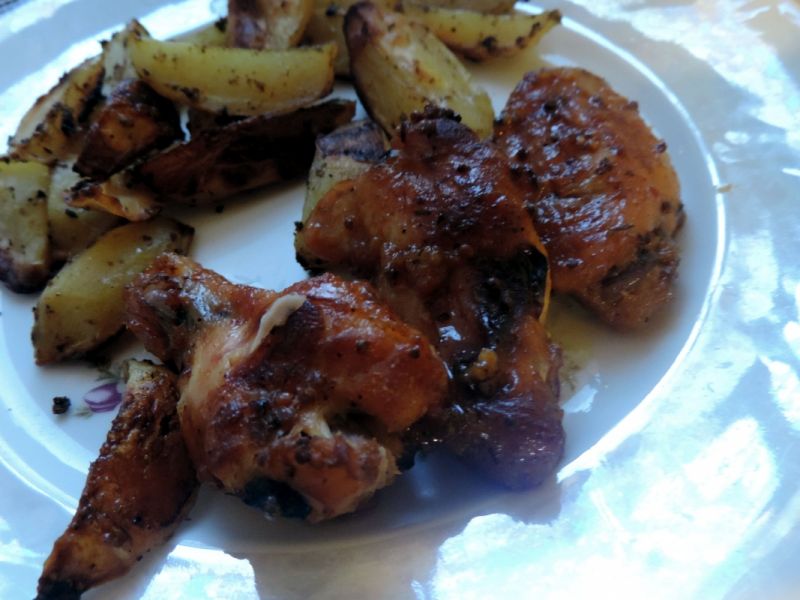 Skrzydełka w słodko-pikantnej marynacie