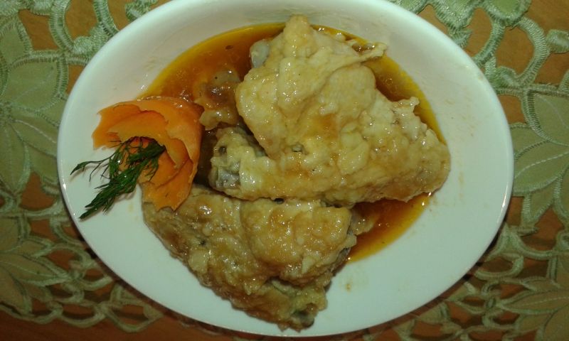 Skrzydełka w zalewie octowo - keczupowej Skrzydełka w zalewie octowo - keczupowej