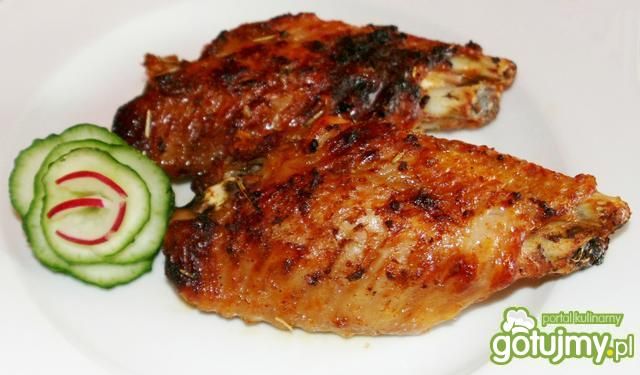 Skrzydełka z indyka-pieczone