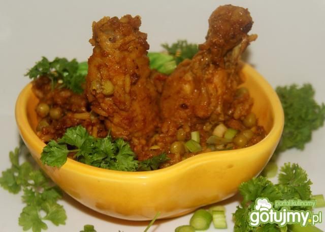 Skrzydełka z kurczaka w ryżu  Skrzydełka z kurczaka w ryżu