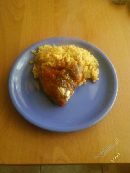 skrzydełka z kurczaka zapiekane w ryżu 