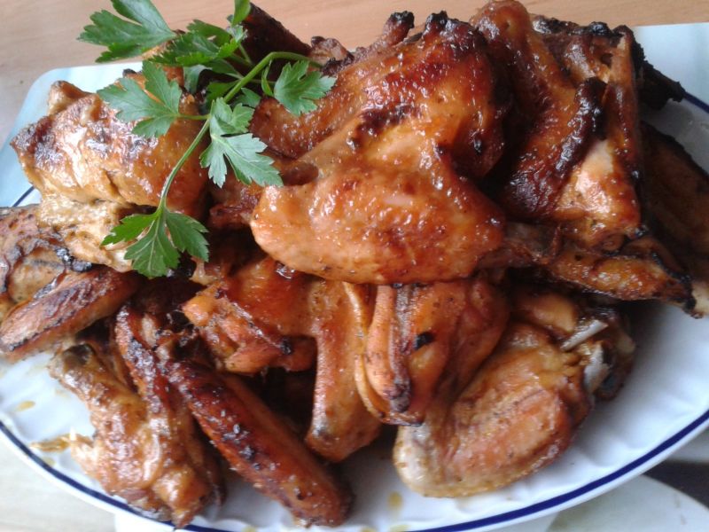 Skrzydełka z piekarnika