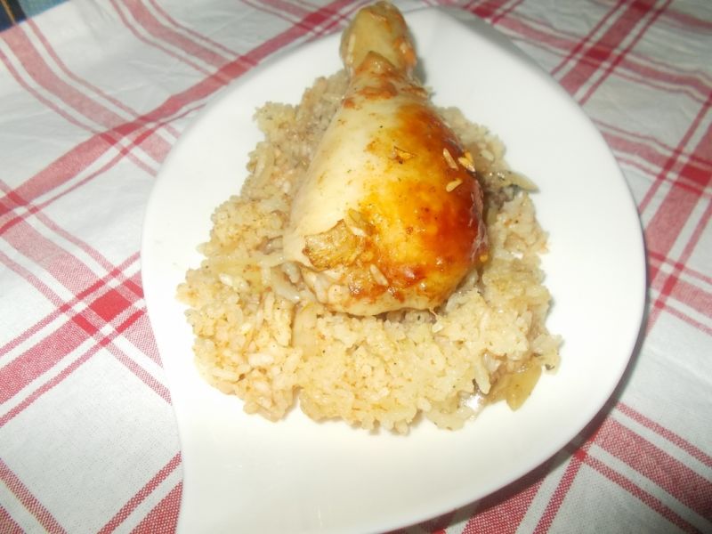 Skrzydełka z ryżem