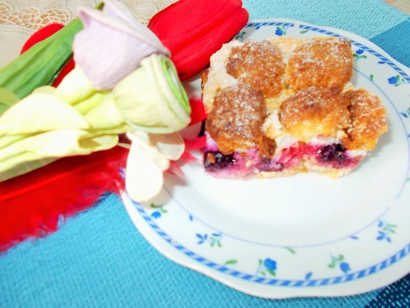 Skubaniec z malinami i jagodami