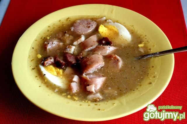 Śląski żur na domowym zakwasie Śląski żur na domowym zakwasie