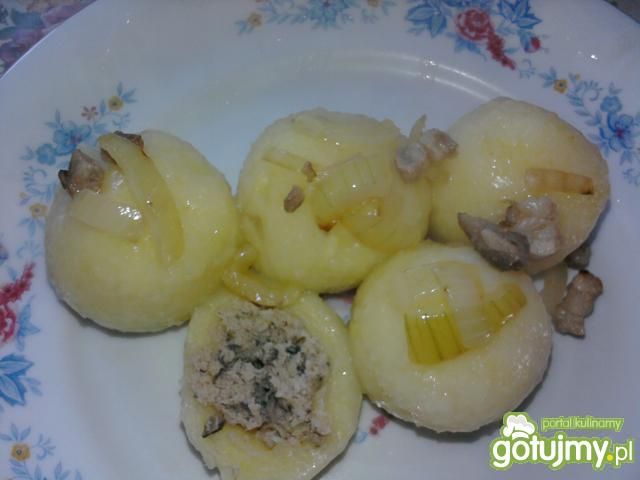 Śląskie kluski z mięsem gotowanym