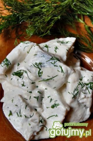 *Śledź w sosie śmietanowym* *Śledź w sosie śmietanowym*
